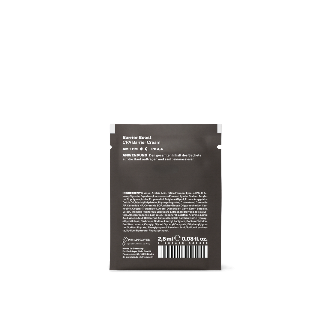 DR. EMI ARPA SKIN Barrier Boost Cream Moisturizer Sachet Probe