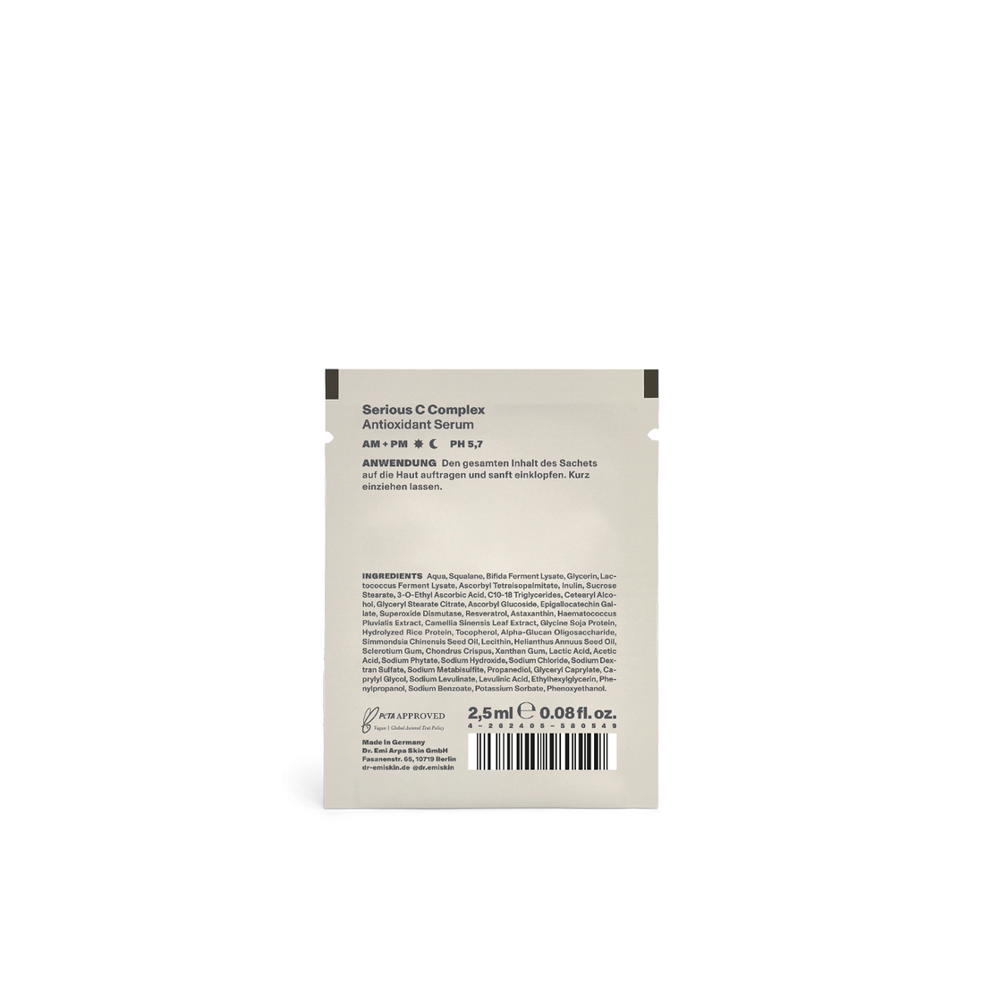 DR. EMI ARPA SKIN Antioxidant Serum Vitamin C Sachet Probe
