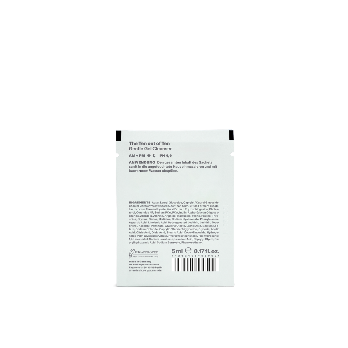 DR. EMI ARPA SKIN Gentle Gel Cleanser Sachet Probe