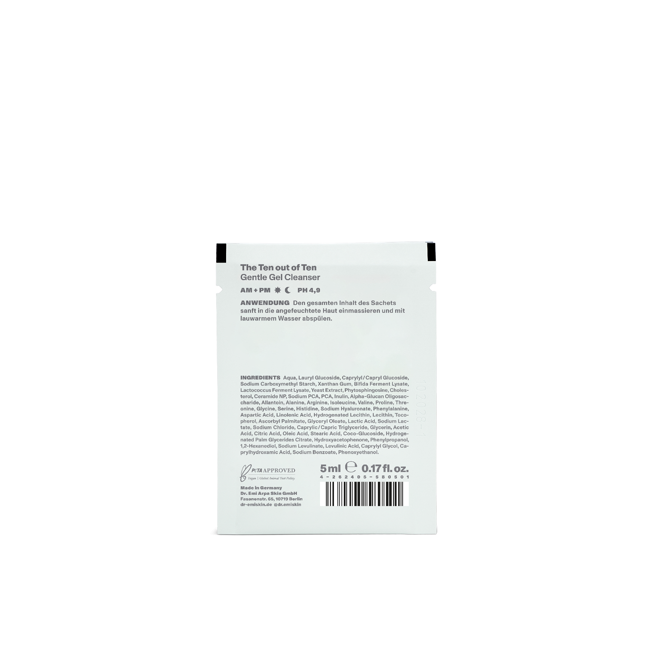 DR. EMI ARPA SKIN Gentle Gel Cleanser Sachet Probe