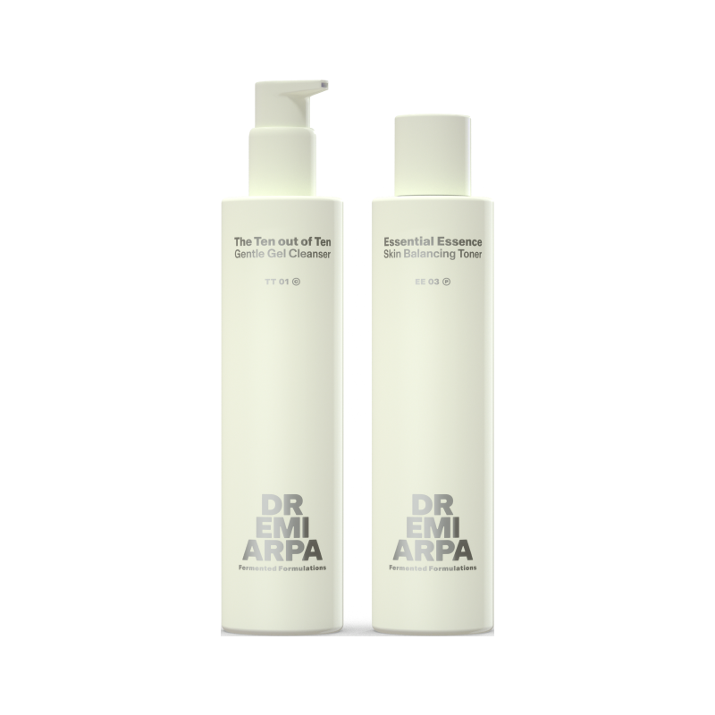DR. EMI ARPA SKIN Essential Essence Balancing Toner Gentle Gel Cleanser